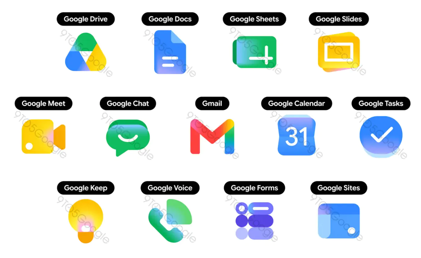 Google: nuove icone in arrivo per le sue app, avranno un design sfumato