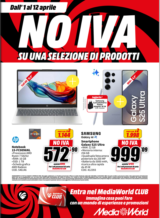 MediaWorld NO IVA MediaWorld NO IVA