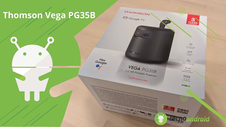 Thomson Vega PG35B: proiettore portatile compatto con Google TV e automazione totale - Recensione