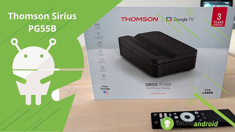Thomson Sirius PG55B: proiettore a tiro ultra-corto compatto con Google TV - Recensione