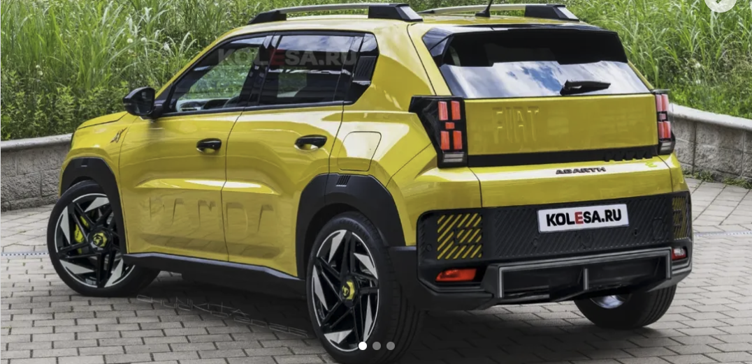 Abarth Grande Panda: il render della versione sportiva fa già discutere_1