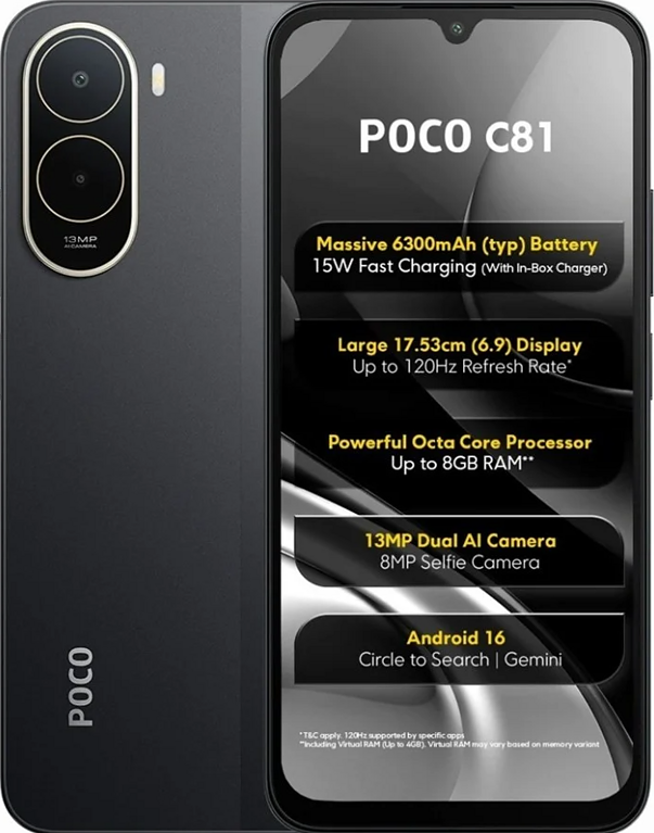 Poco C81 - caratteristiche Poco C81 - caratteristiche