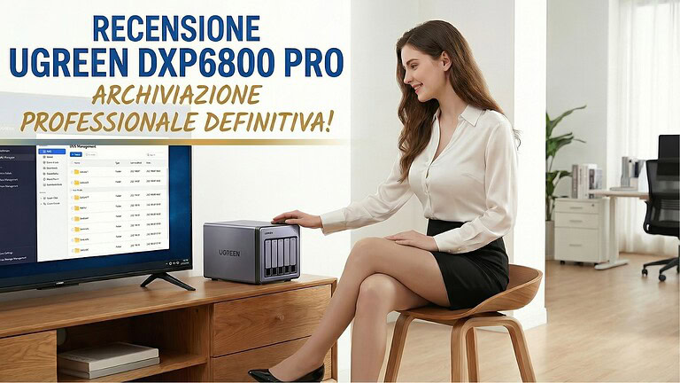 Recensione UGREEN DXP6800 Pro: NAS 6 bay con Intel Core i5, doppia 10 Gigabit Ethernet e Thunderbolt 4