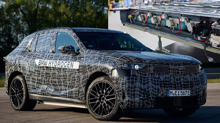 BMW iX5 Hydrogen: autonomia record grazie a un sistema mai visto prima