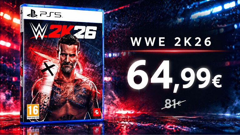 WWE 2K26 per PS5 crolla di prezzo su Amazon prima di WrestleMania 42