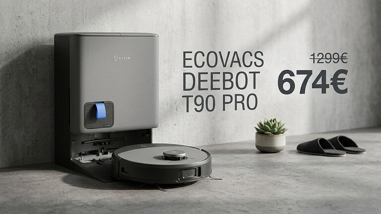 ECOVACS T90 PRO OMNI a 699€ su Amazon: lo sconto del 46% è reale?