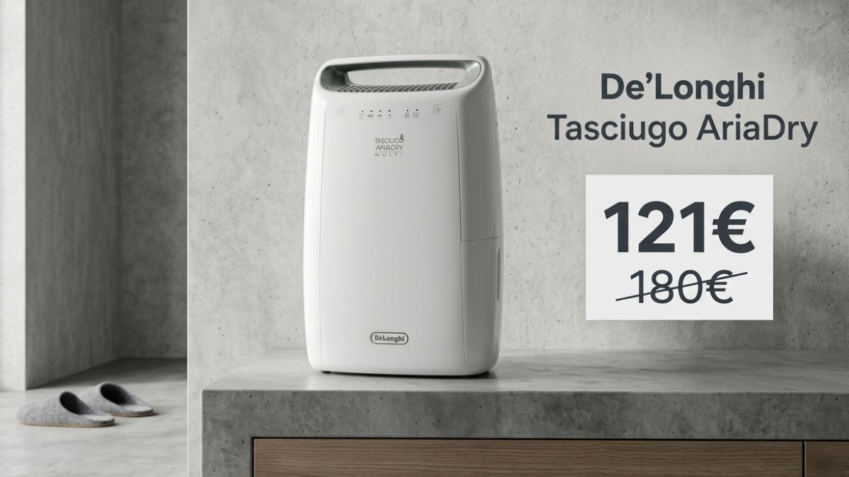 De’Longhi Tasciugo AriaDry al minimo storico su Amazon: il prezzo è assurdo