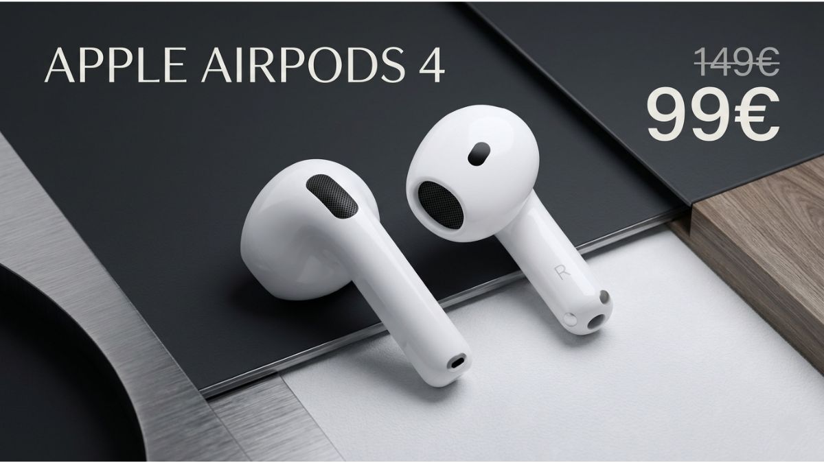 Apple AirPods 4 a 99€ su Amazon: chip H2 a prezzo mai visto