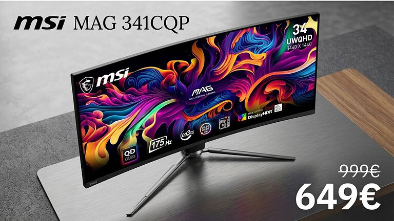 MSI MAG 341CQP QD-OLED in offerta: il prezzo su Amazon è assurdo