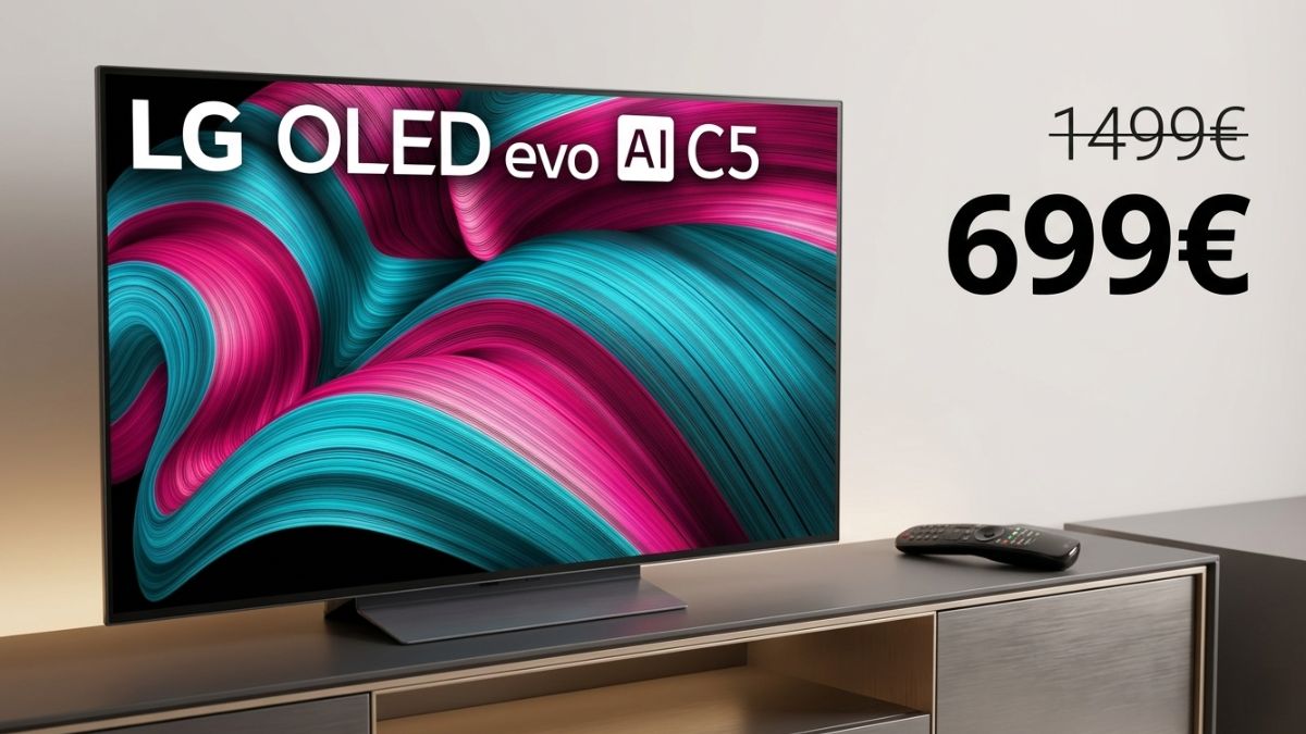 LG OLED evo AI C5 48″ crolla al minimo storico su Amazon