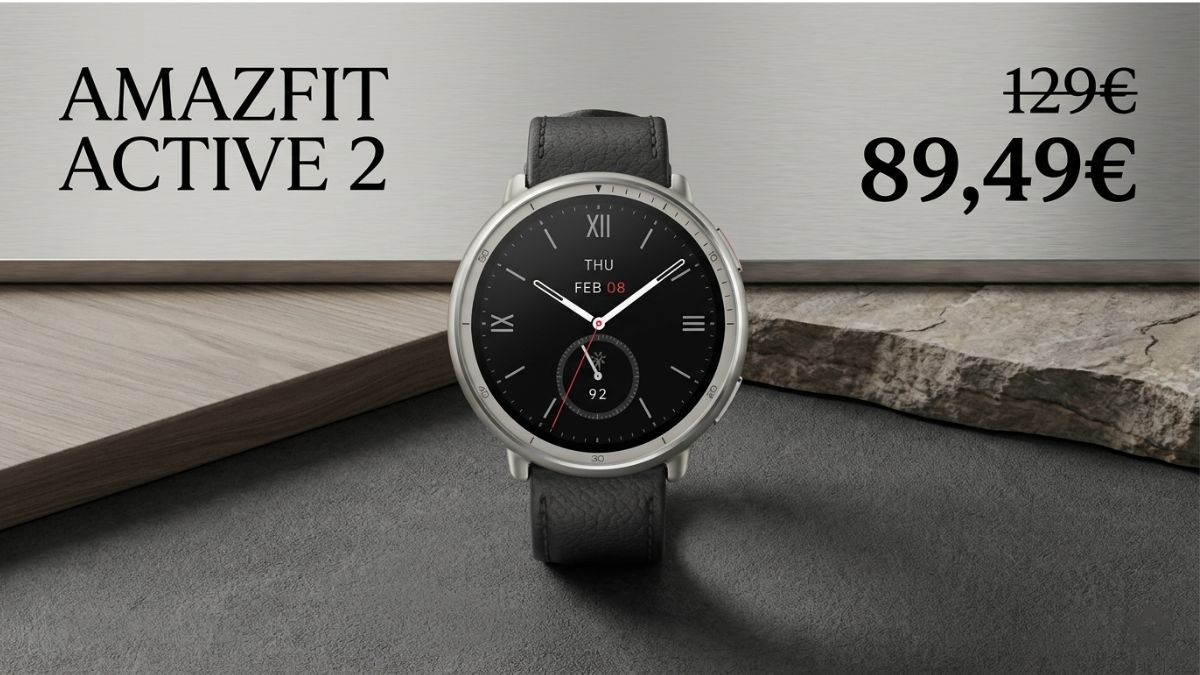 Amazfit Active 2 a 89€ su Amazon: smartwatch completo a prezzo assurdo