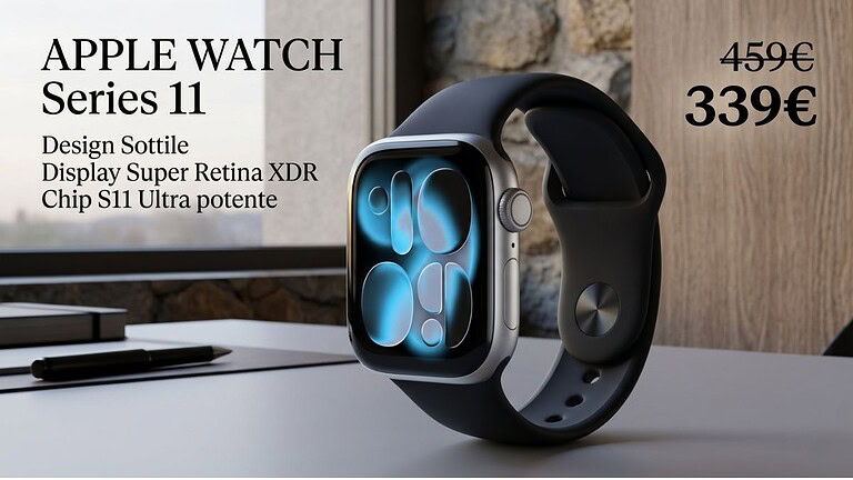 Apple Watch Series 11 a 339€: lo sconto del 26% che non puoi ignorare