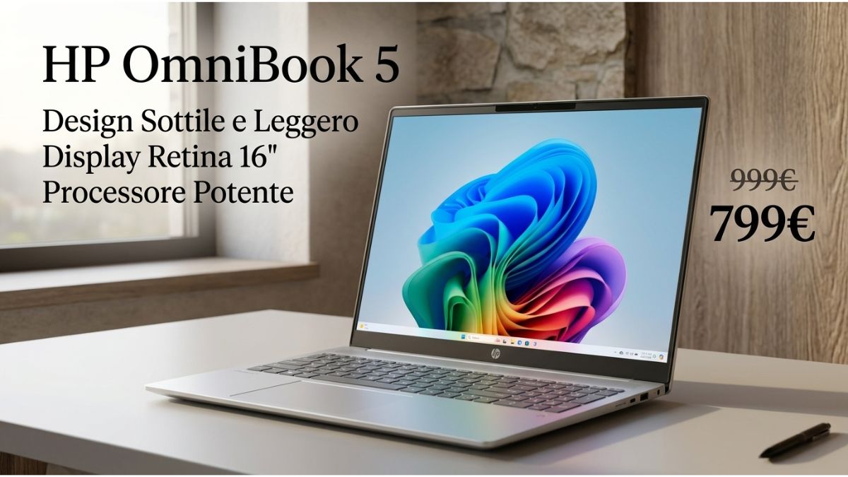 HP OmniBook 5 su Amazon al prezzo più basso di sempre: è un affare