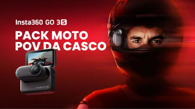 Insta360 GO 3S Moto POV: il pack che trasforma ogni giro in moto in un video da pilota