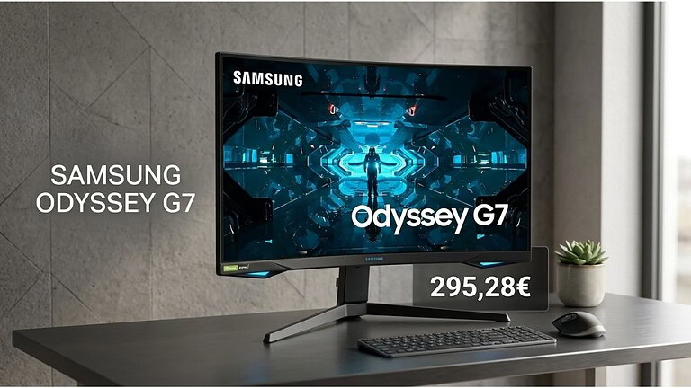 Samsung Odyssey G7 28" 4K a meno di 300€: su Amazon è un affare