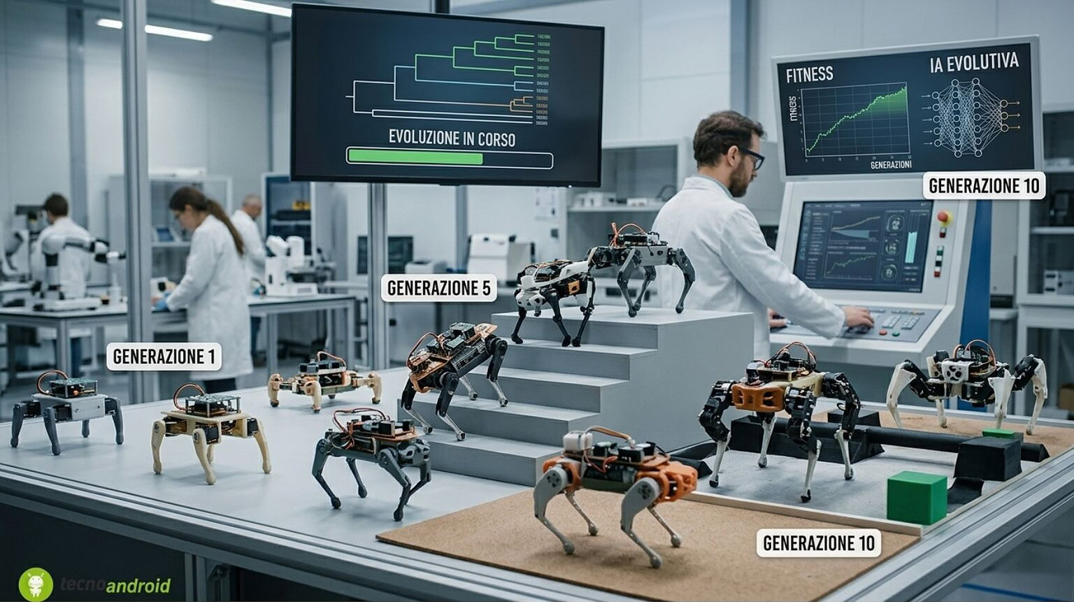 Robot evolutivi: l'IA che imita la selezione naturale, ecco cosa fanno