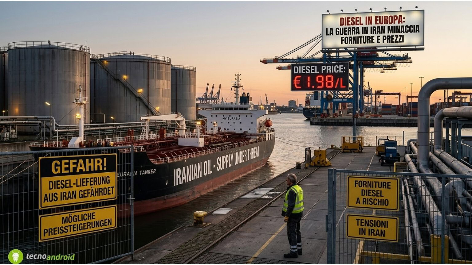 Diesel in Europa: la guerra in Iran minaccia forniture e prezzi