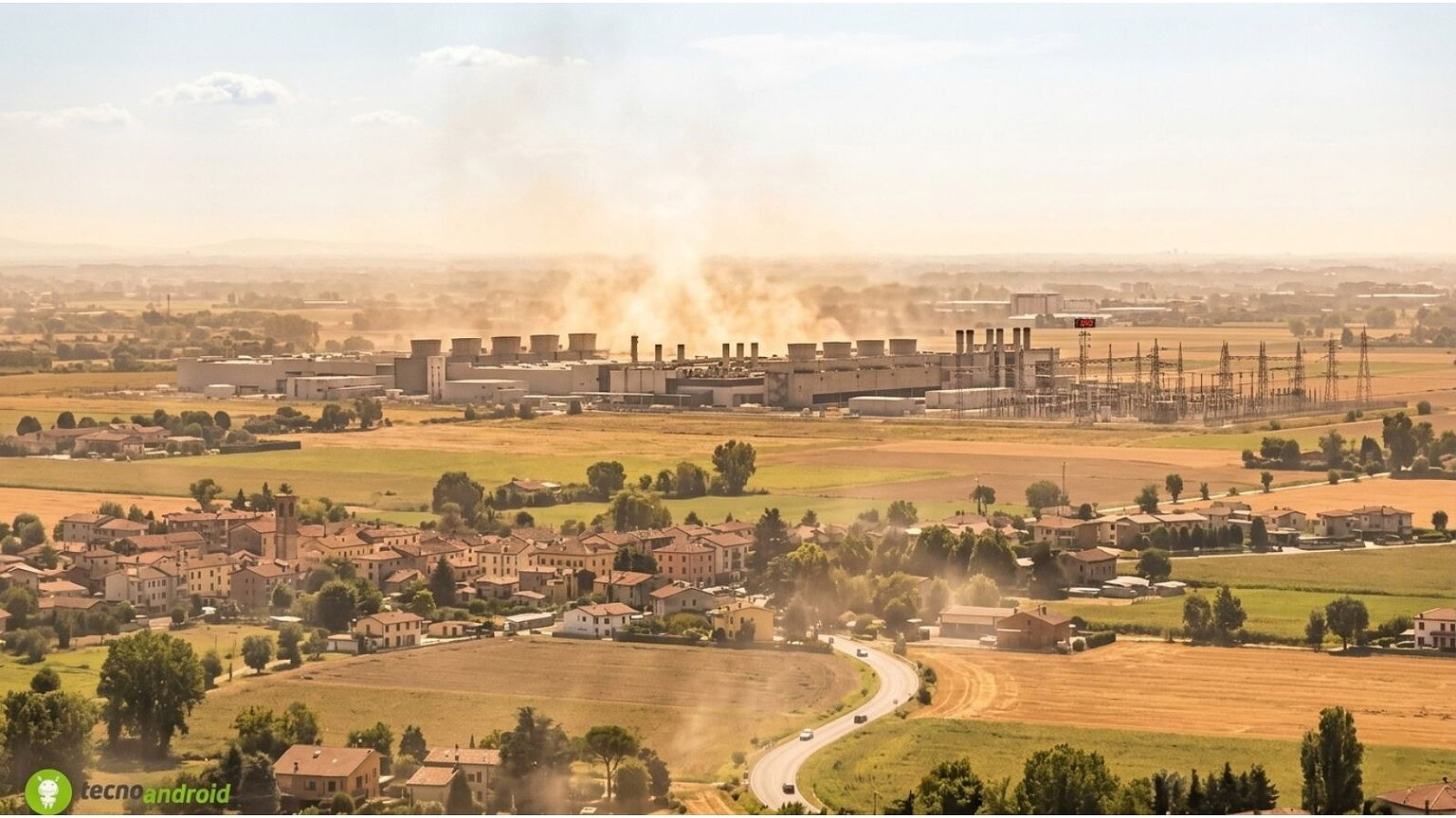 Data center AI: il calore si avverte fino a 10 km di distanza