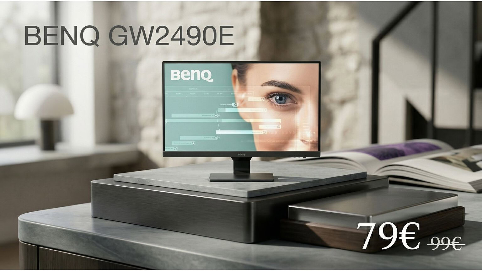 BenQ GW2490E: il monitor da lavoro e gaming che costa meno di 80€ su Amazon