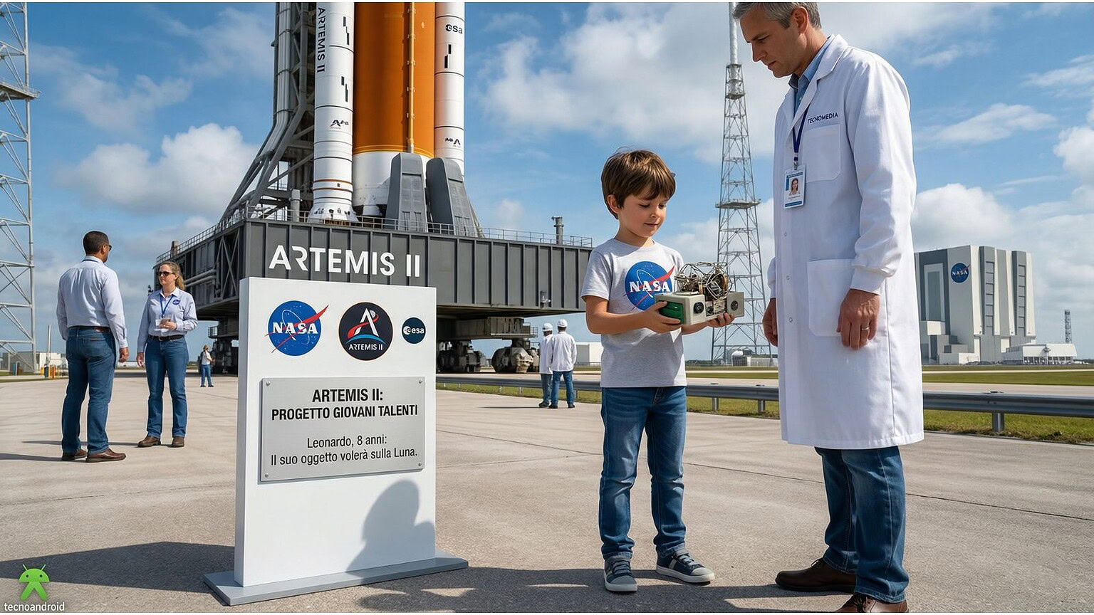 Artemis II: un bambino di 8 anni ha creato un oggetto che volerà sulla Luna