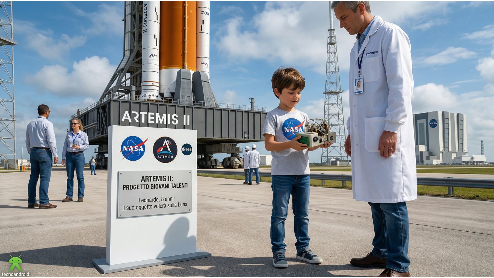 Artemis II: un bambino di 8 anni ha creato un oggetto che volerà sulla Luna