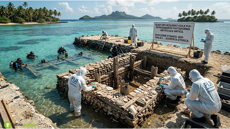 Isole Fiji: scoperta un'isola artificiale di 1200 anni che riscrive la storia