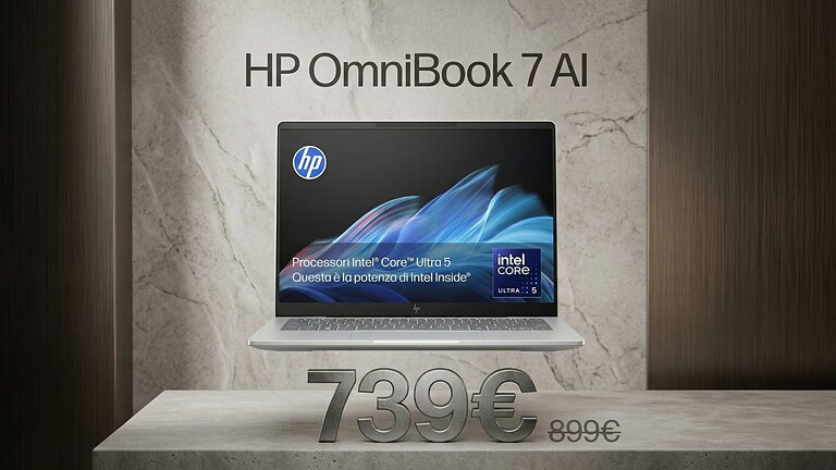 HP OmniBook 7 AI al minimo storico su Amazon: cosa offre a meno di 750€