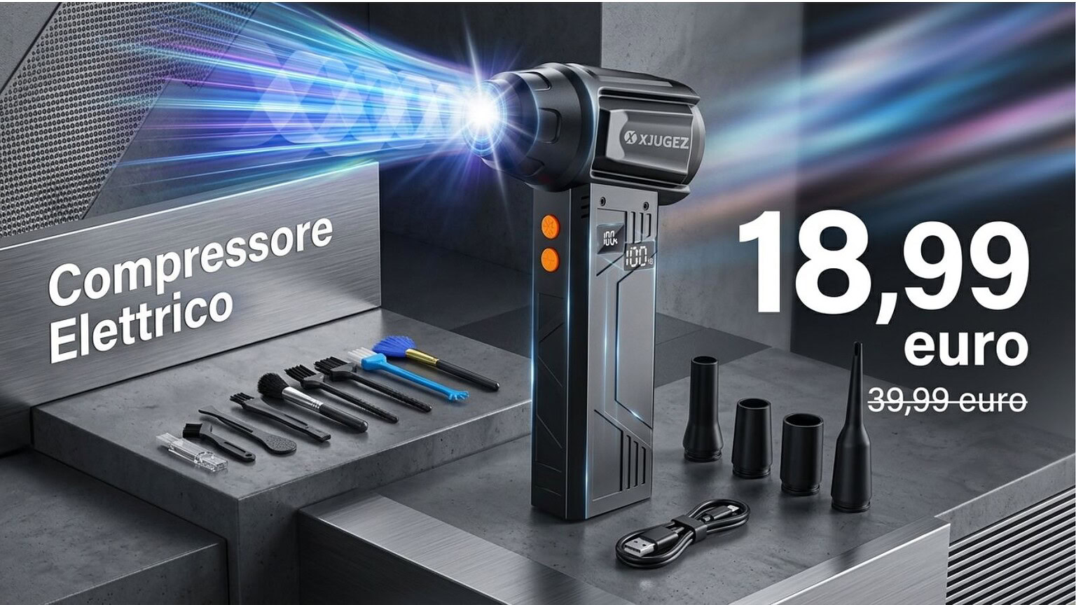 Soffiatore a batteria ricaricabile a meno di 20€: l'offerta Amazon