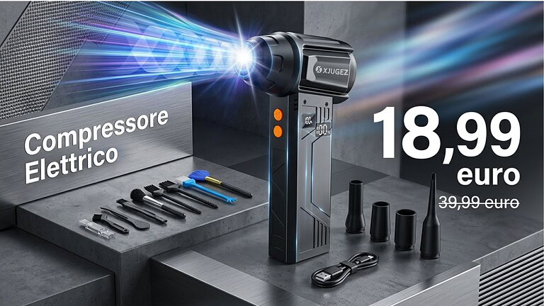 Soffiatore a batteria ricaricabile a meno di 20€: l'offerta Amazon