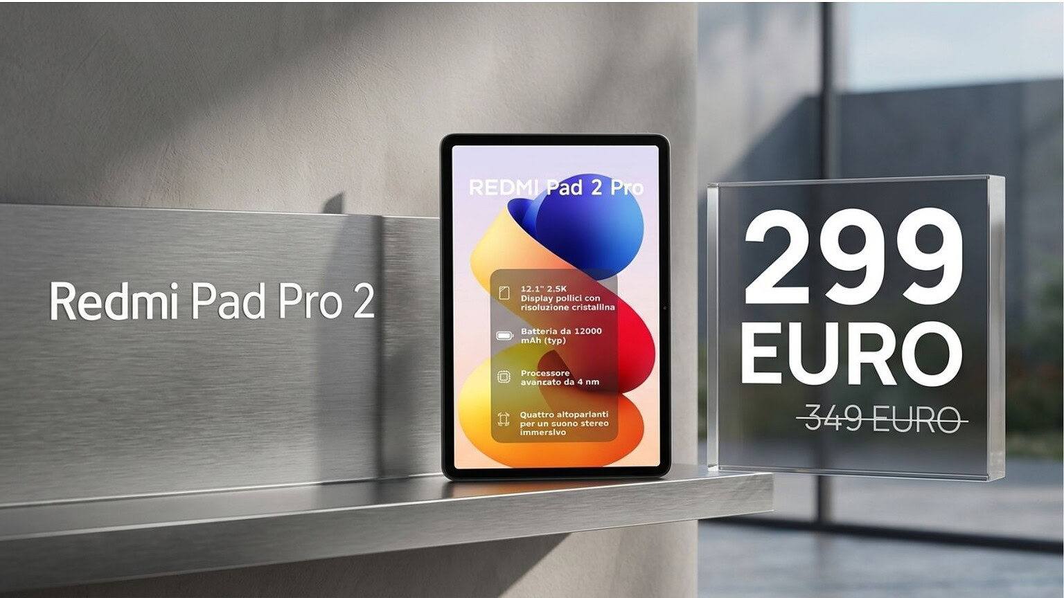 Redmi Pad Pro 2 è su Amazon a 299 euro: un prezzo che fa parlare