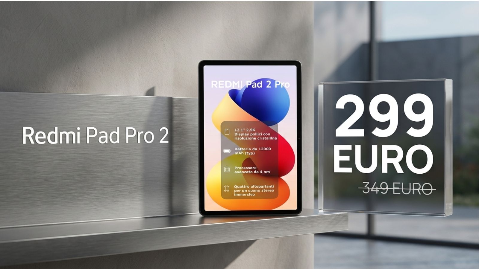 Redmi Pad Pro 2 è su Amazon a 299 euro: un prezzo che fa parlare