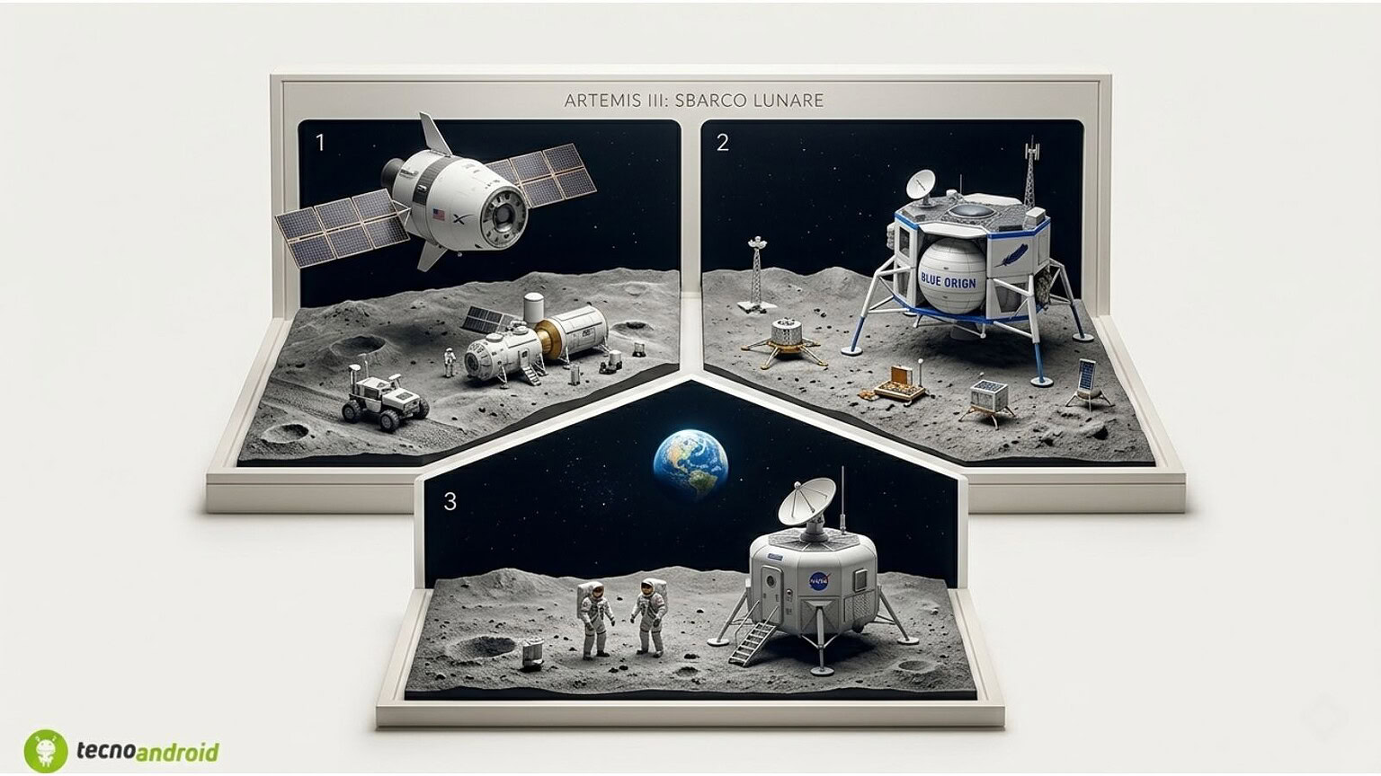 Artemis III: i lander di SpaceX e Blue Origin saranno pronti in tempo?