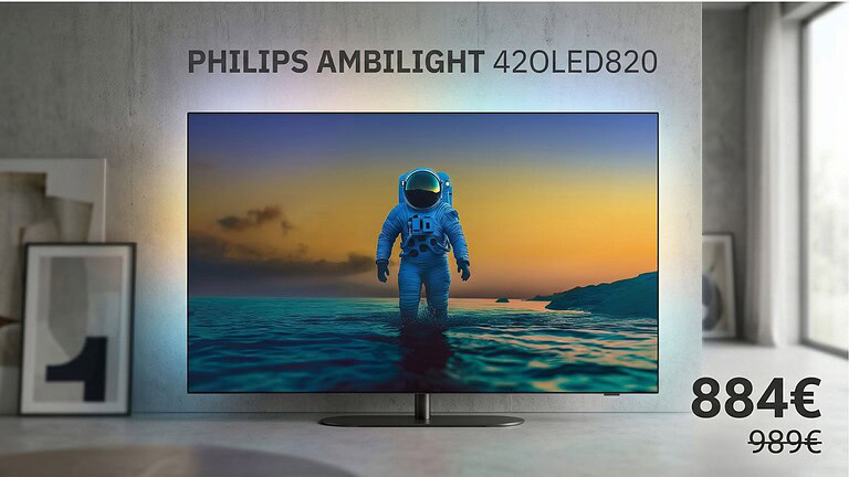 Philips Ambilight OLED 42" al minimo storico: sconto del 31%