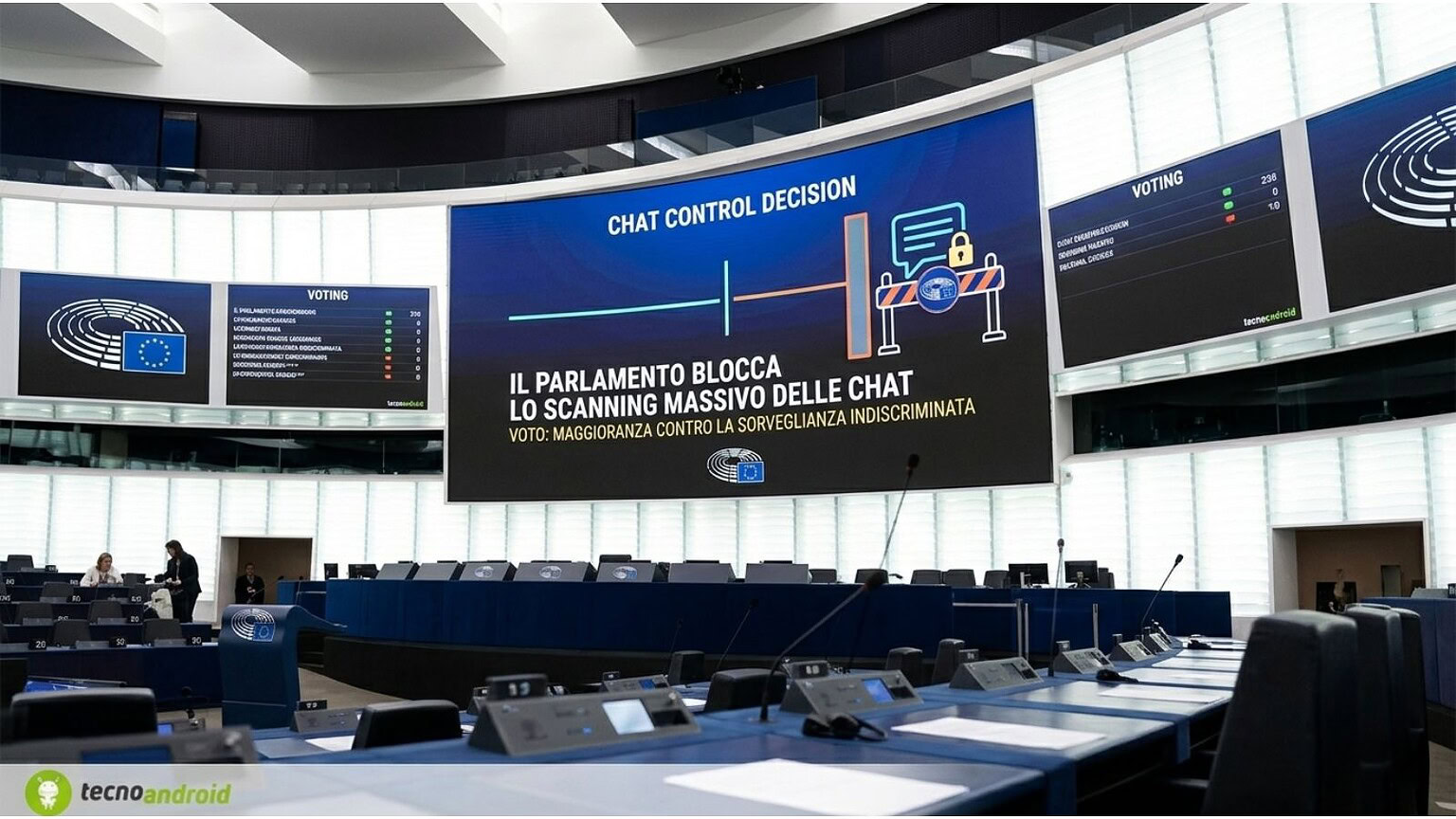 Chat Control, il Parlamento europeo blocca lo scanning massivo delle chat