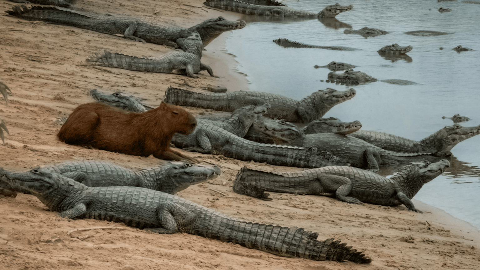 Capibara e coccodrilli: perché non li mangiano? La verità