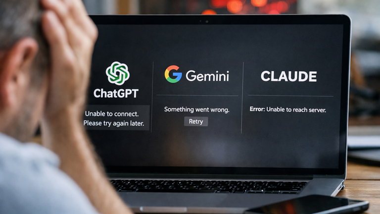 ChatGPT, Gemini e Claude down insieme: cosa sta succedendo - ChatGPT Gemini Claude down
