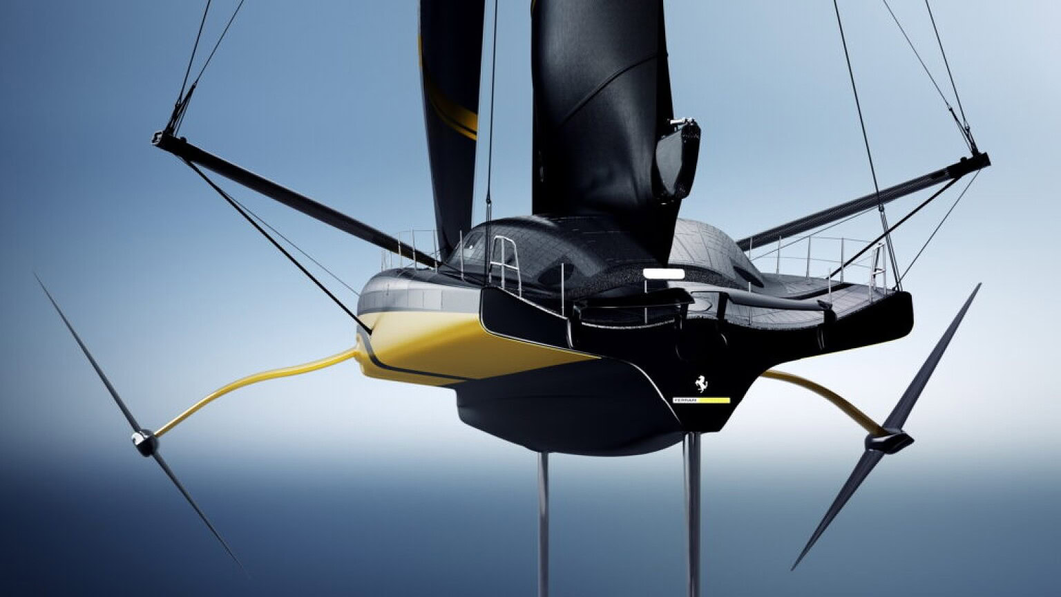 Ferrari Hypersail: lo yacht da regata del Cavallino è giallo, non rosso