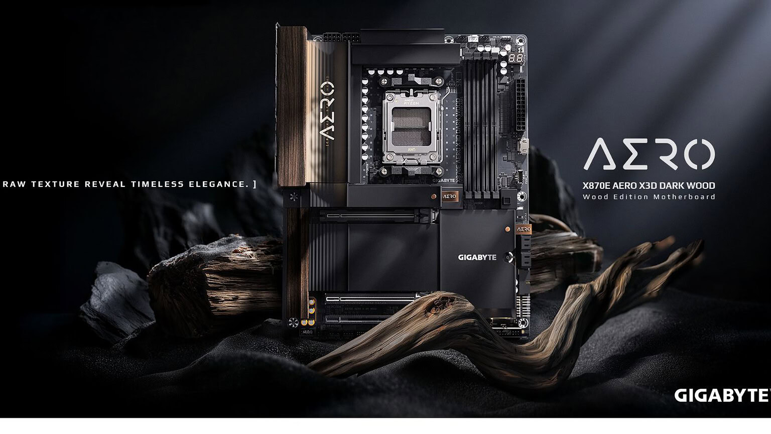 Gigabyte Dark Wood: l’anima naturale della nuova piattaforma X870E AERO X3D