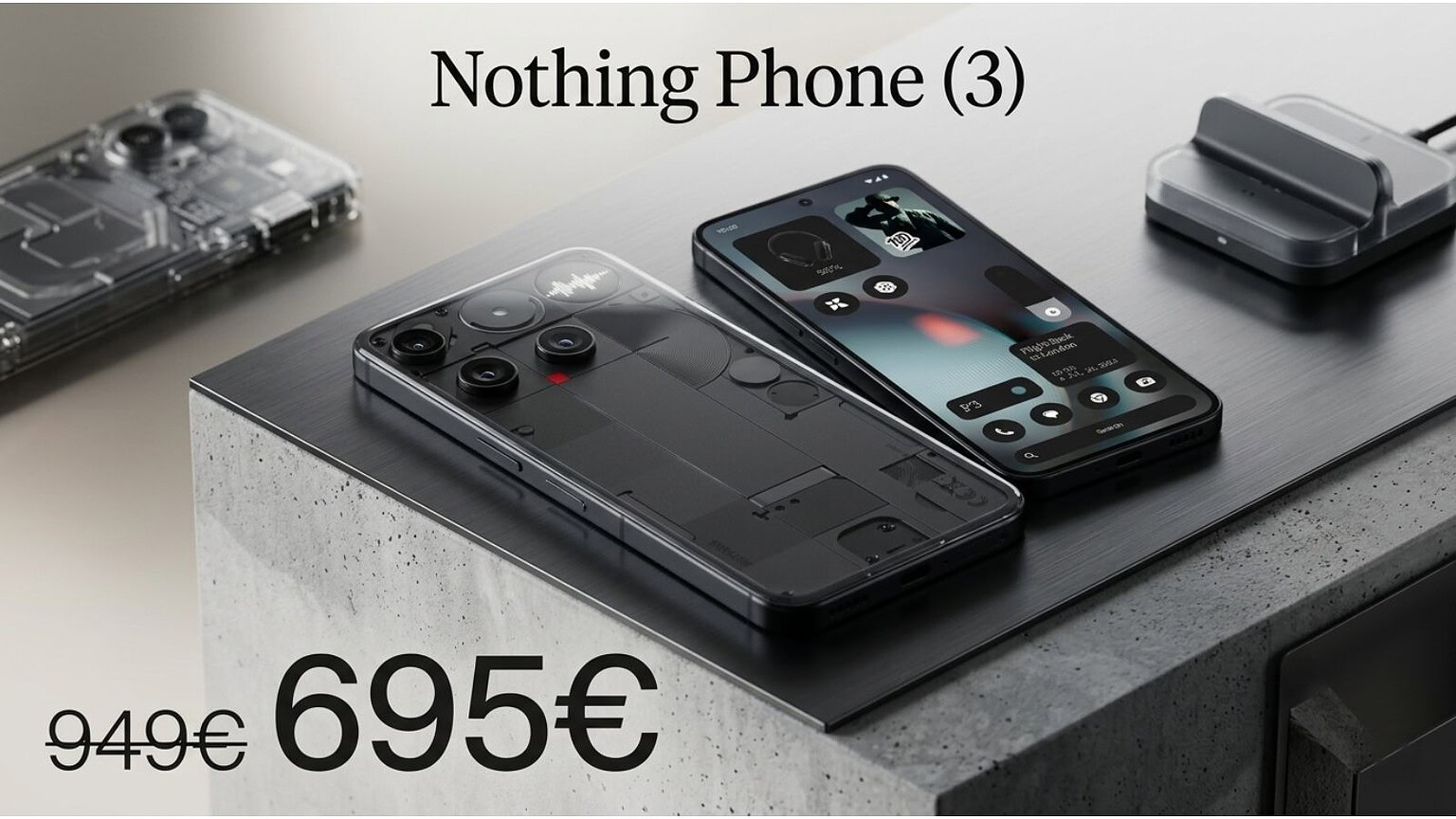Nothing Phone 3 crolla di prezzo su Amazon: 512 GB a meno di 700 euro