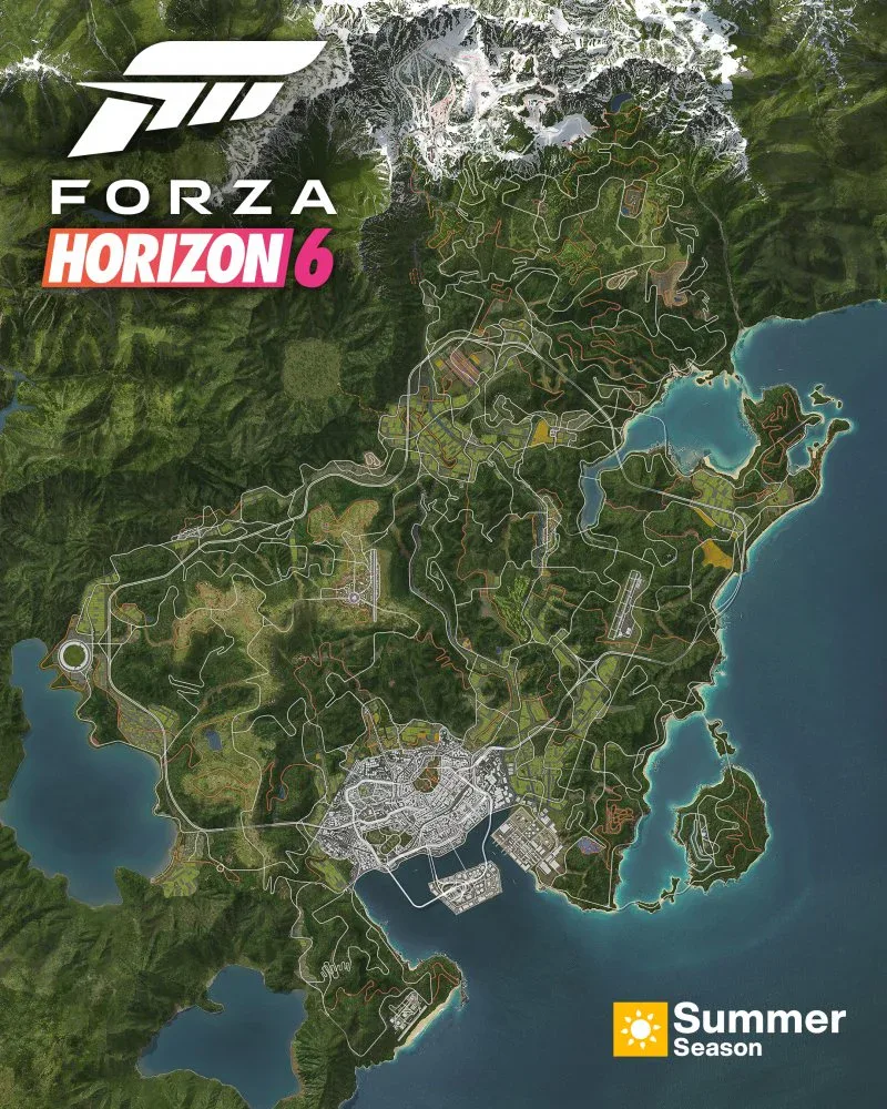 mappa Giappone Forza Horizon 6