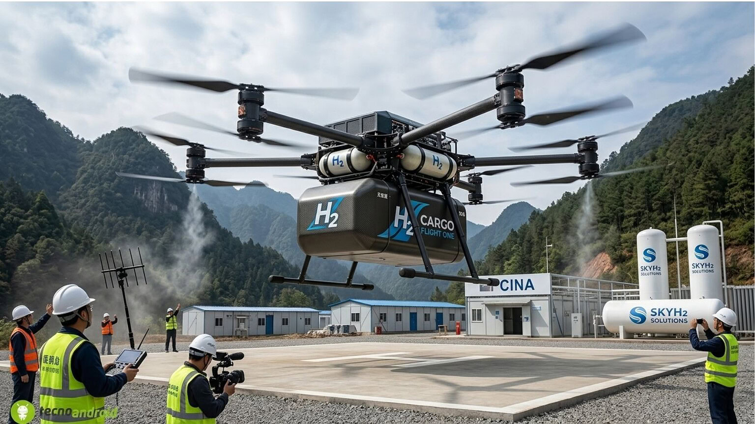 motore a idrogeno drone