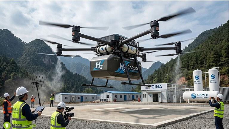 motore a idrogeno drone