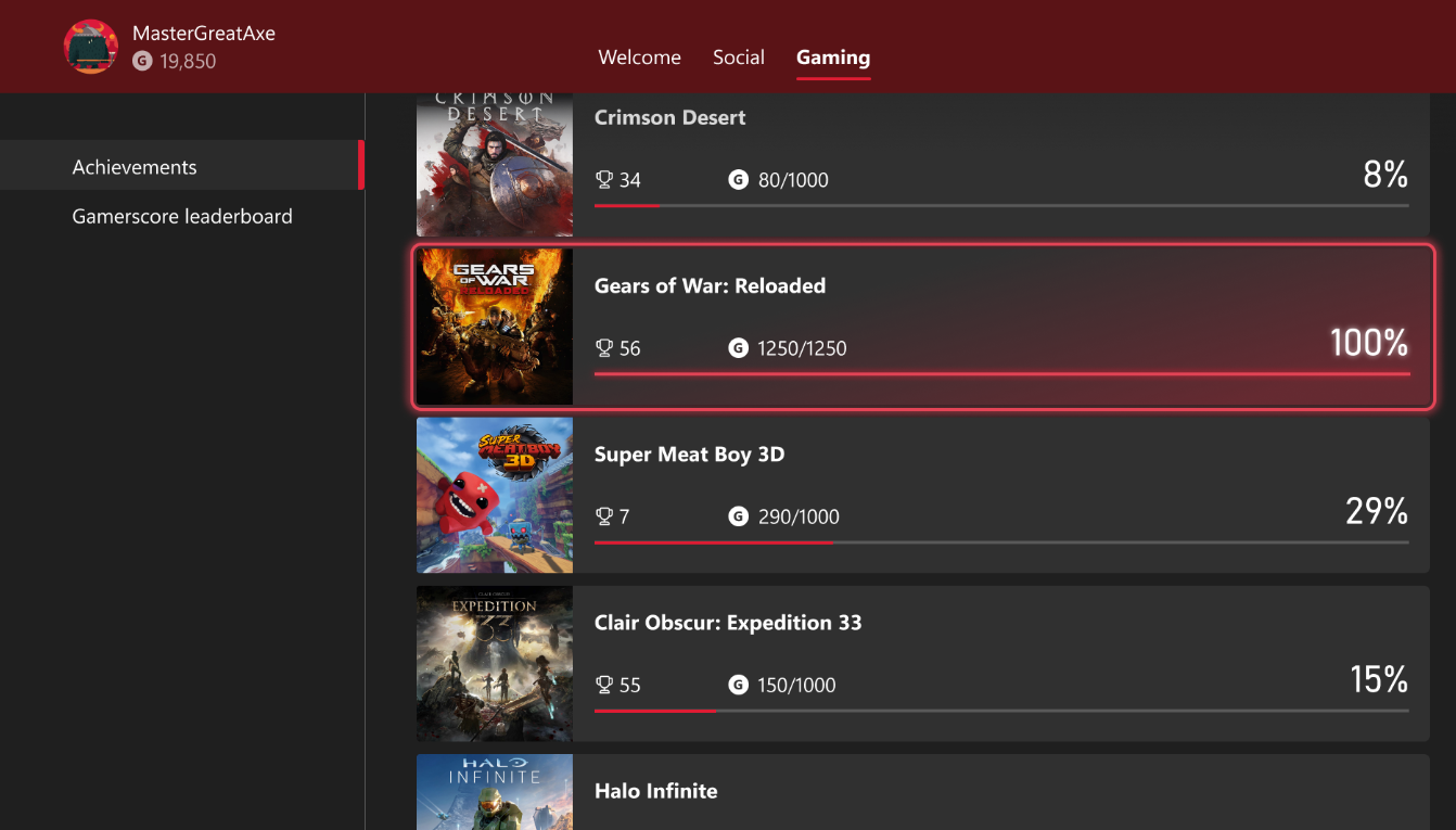 obiettivi Xbox