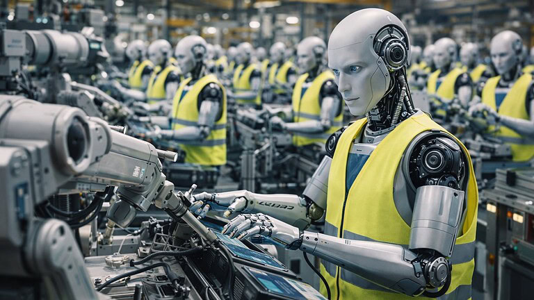 robot umanoidi fabbrica