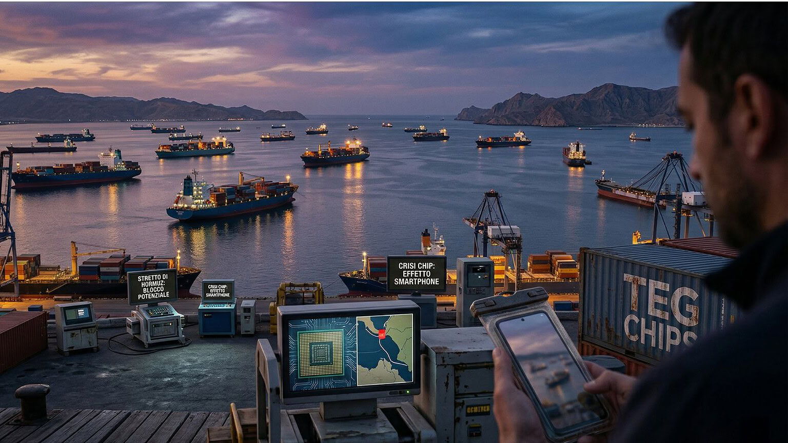 stretto di Hormuz smartphone