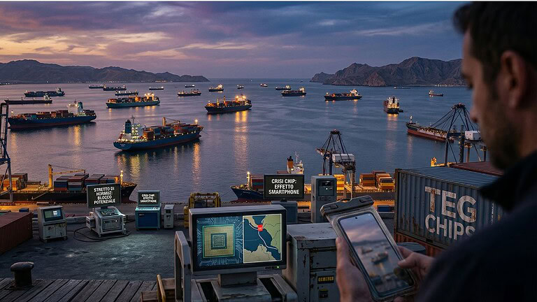 stretto di Hormuz smartphone