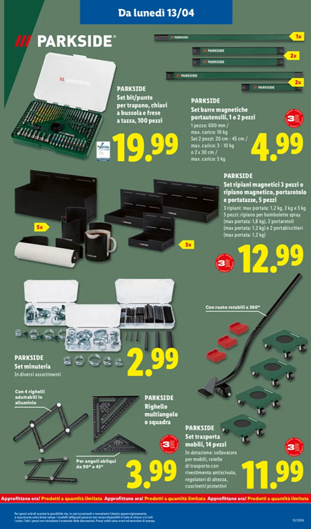 volantino Lidl Parkside - design volantino Lidl Parkside