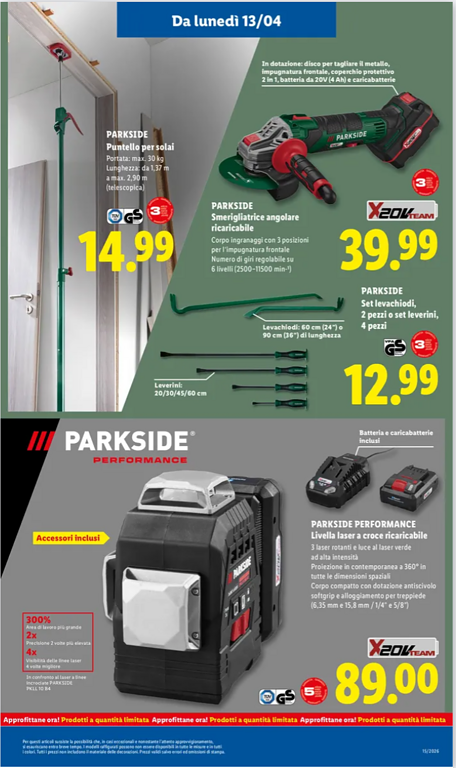 volantino Lidl Parkside - immagine 8 volantino Lidl Parkside