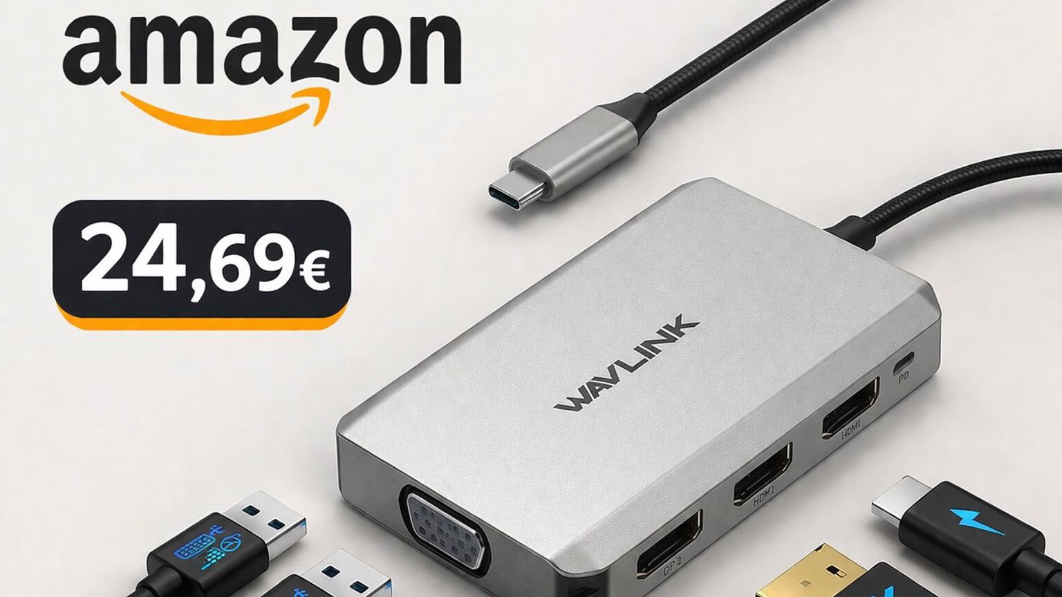 WAVLINK docking station 8 in 1: su Amazon costa solo 24,69€
