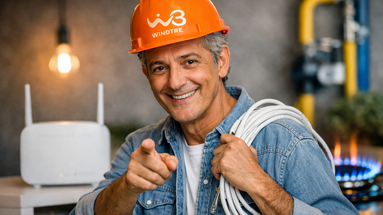WindTre: nuovo spot con Fiorello per Super Fibra a 19,99€ al mese - WindTre Super Fibra Fiorello